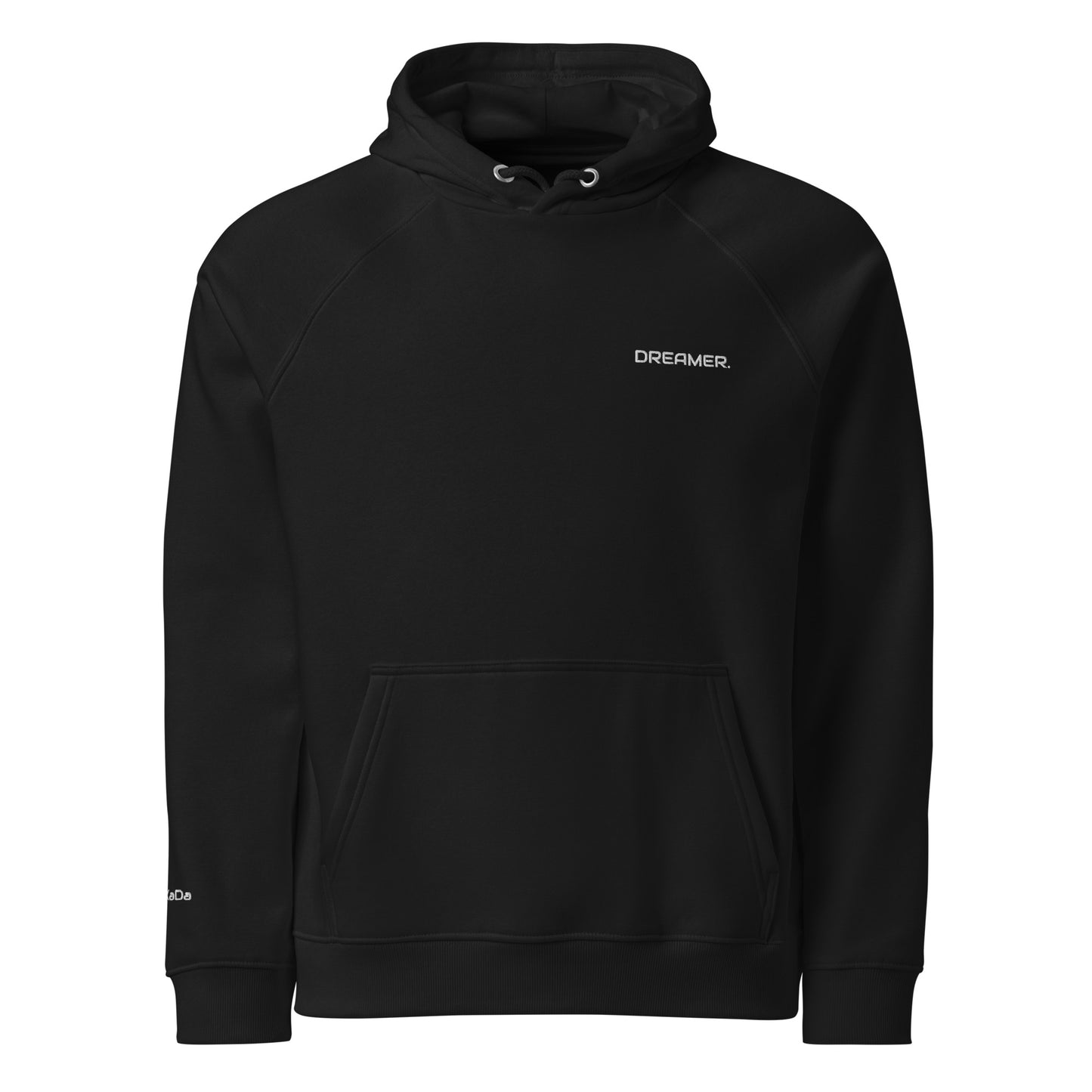 "DREAMER" - Unisex Bio-Raglan-Hoodie bestickt