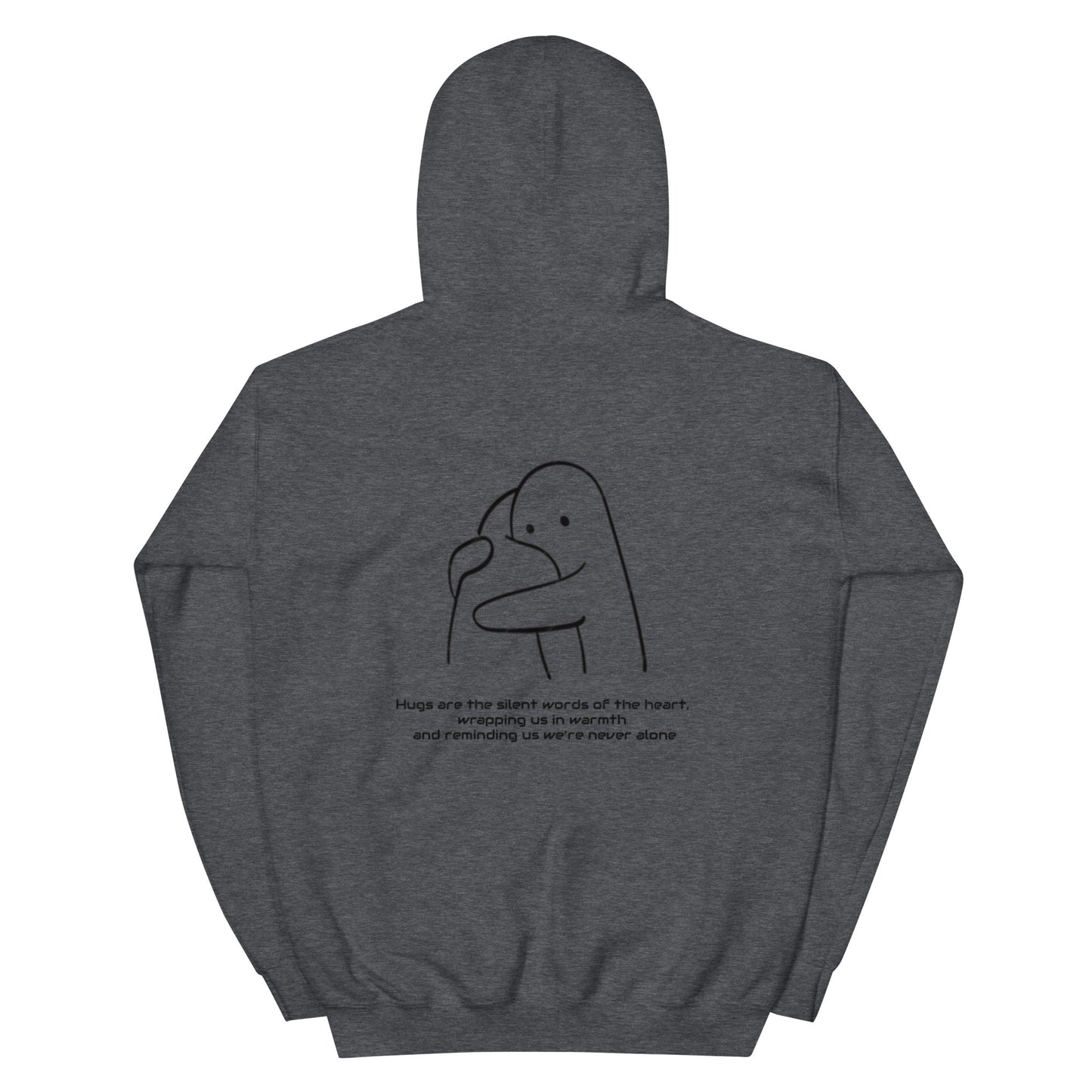 "HUGS" Unisex-Hoodie bestickt