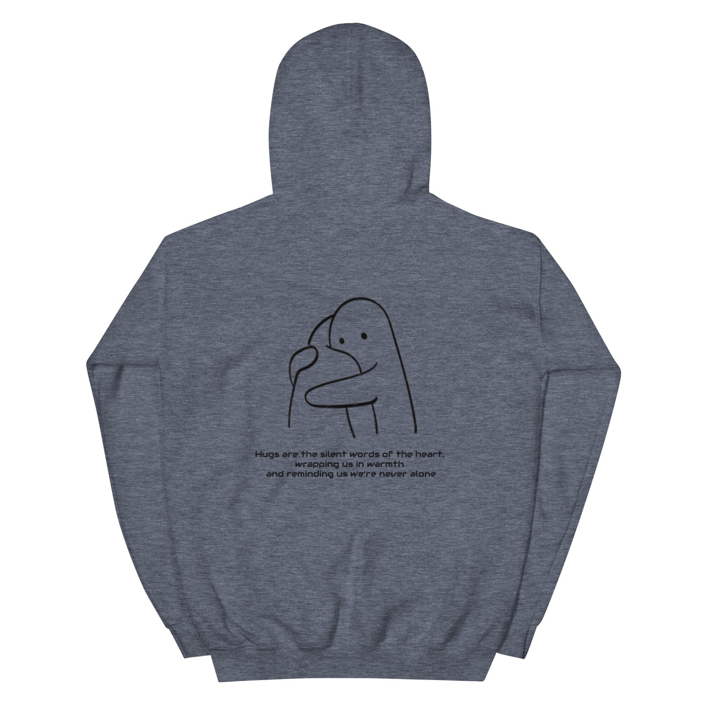 "HUGS" Unisex-Hoodie bestickt