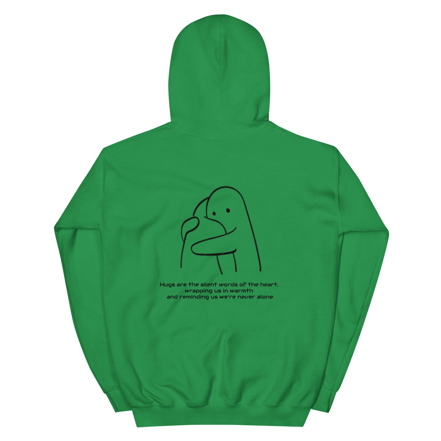 "HUGS" Unisex-Hoodie bestickt