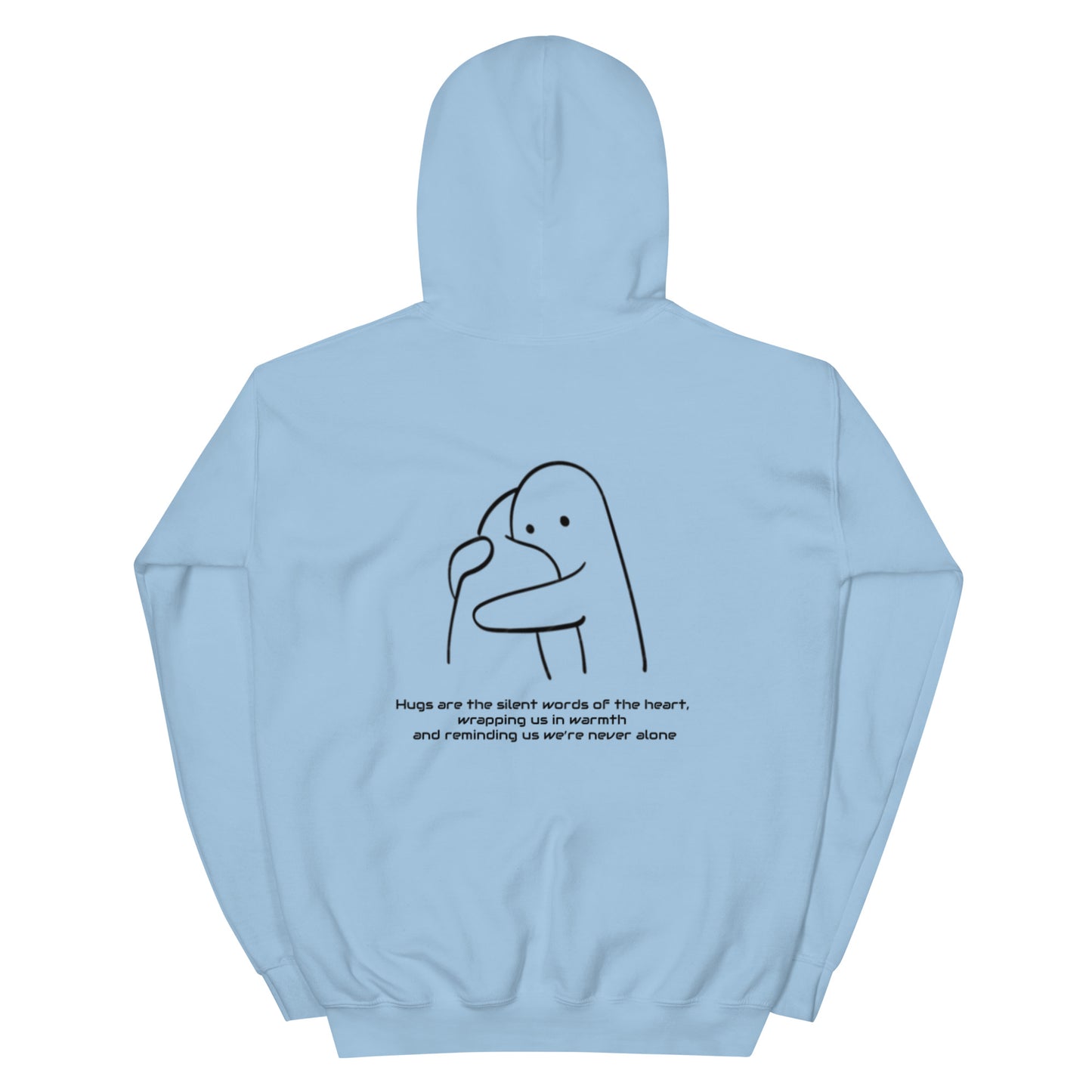 "HUGS" Unisex-Hoodie bestickt