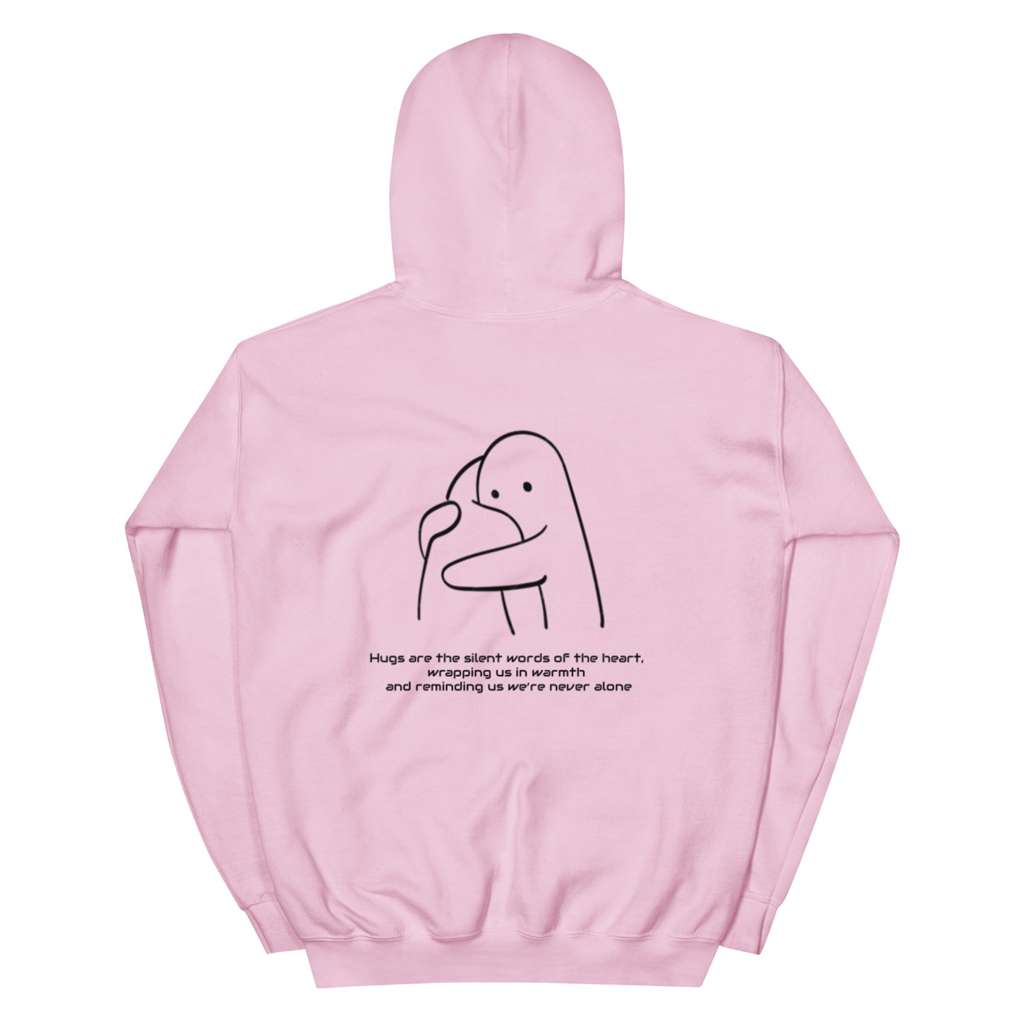 "HUGS" Unisex-Hoodie bestickt
