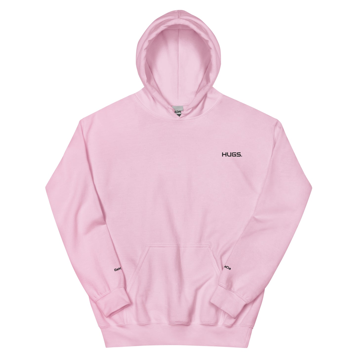 "HUGS" Unisex-Hoodie bestickt