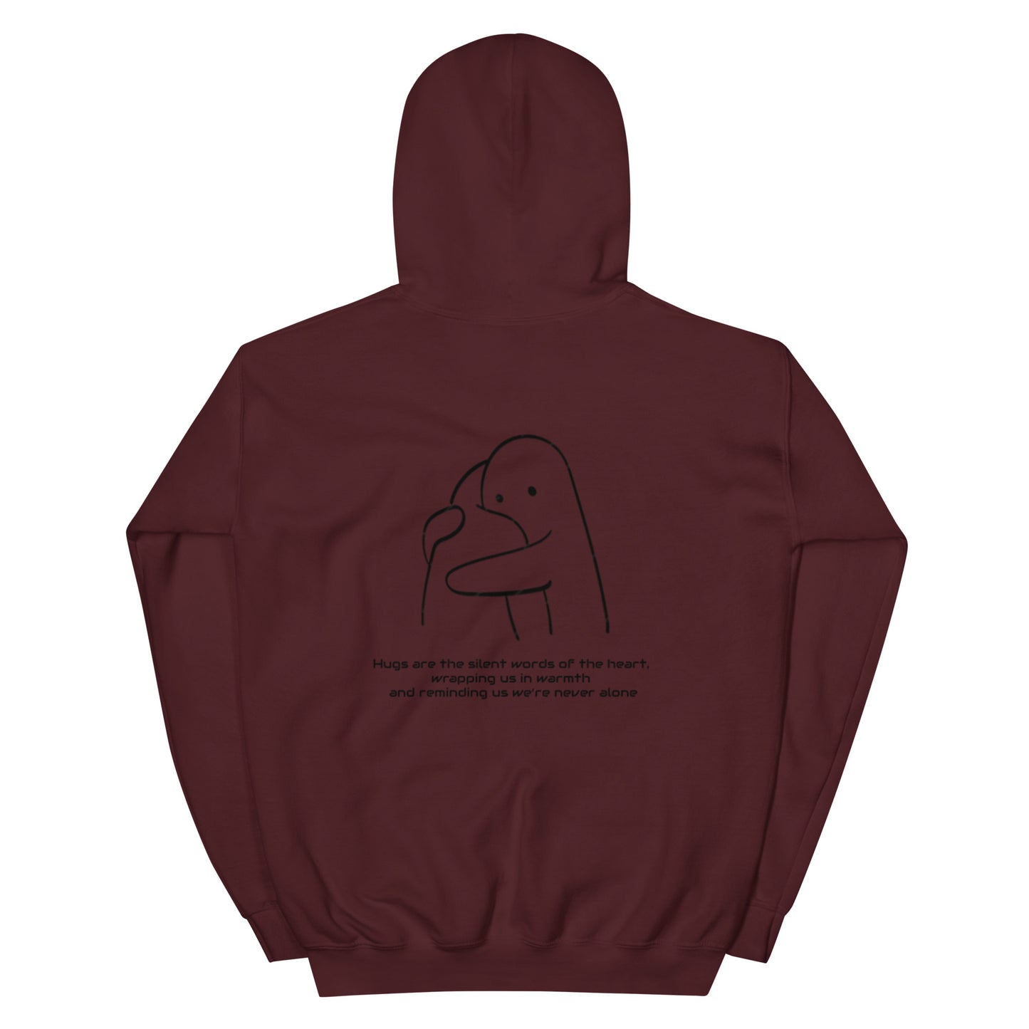 "HUGS" Unisex-Hoodie bestickt