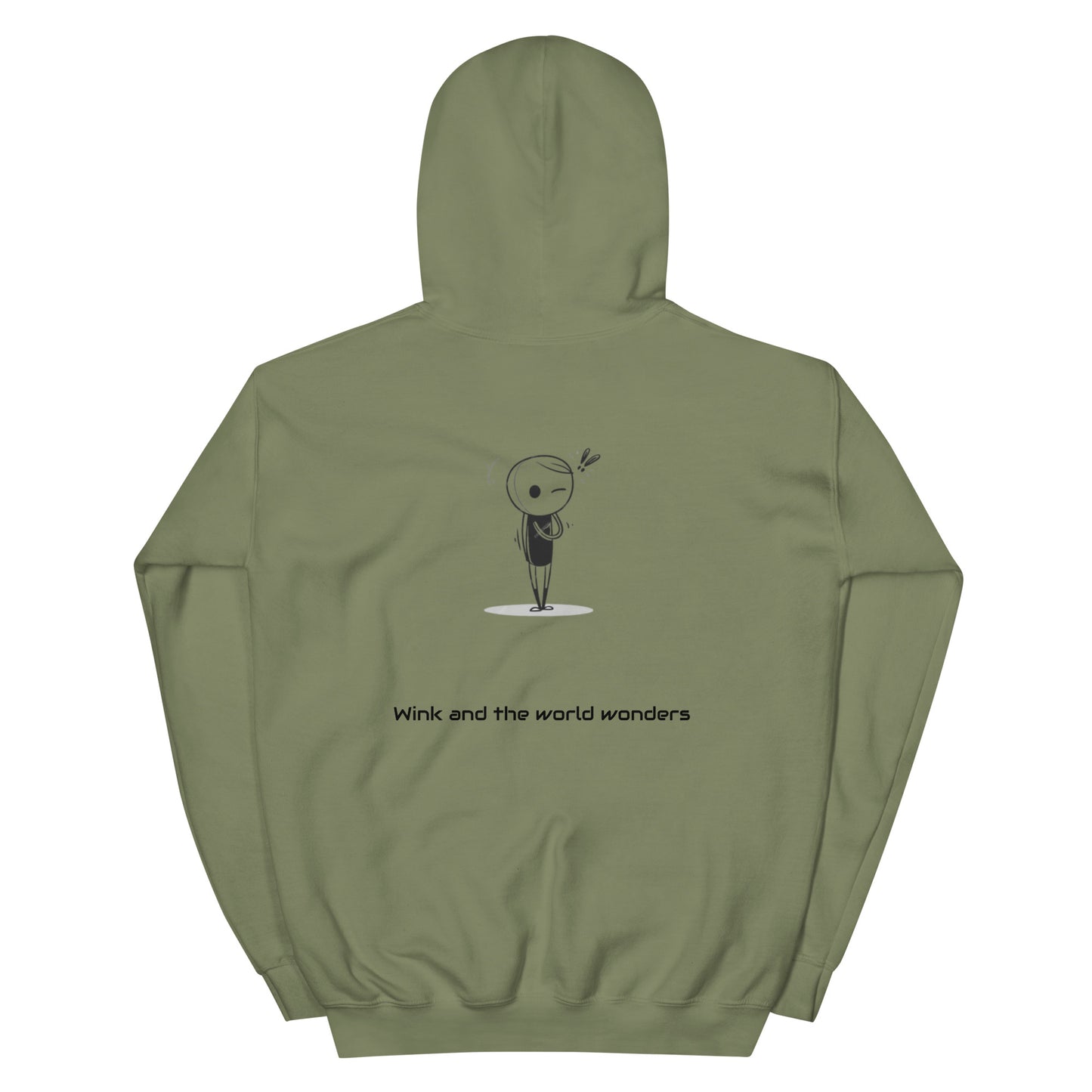"WINK" Unisex-Hoodie bestickt