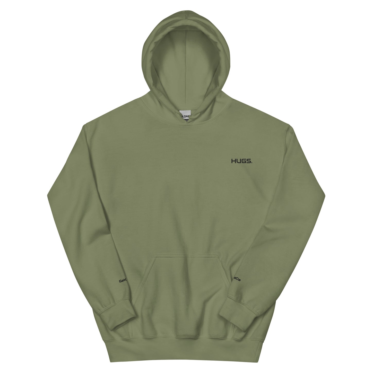 "HUGS" Unisex-Hoodie bestickt