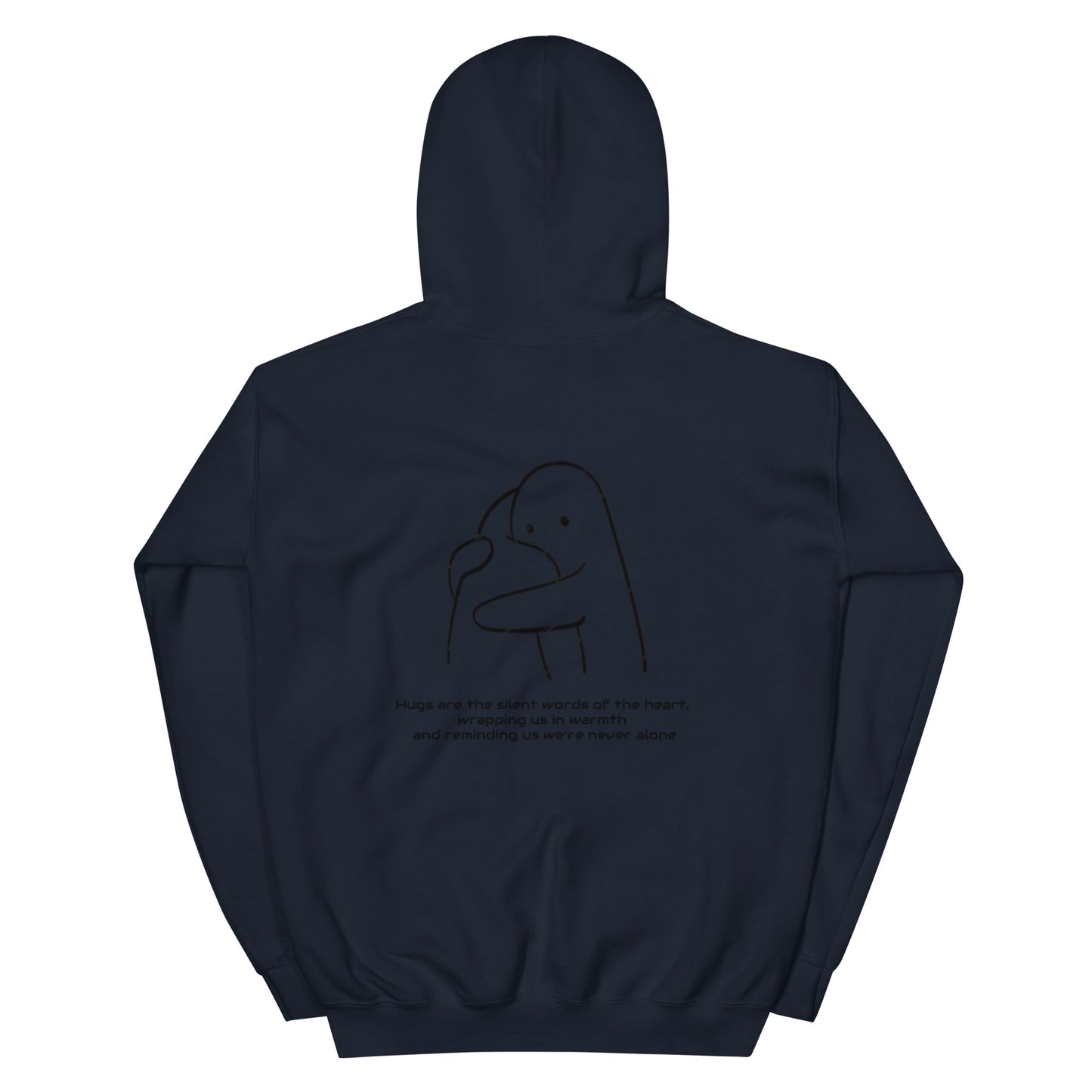 "HUGS" Unisex-Hoodie bestickt