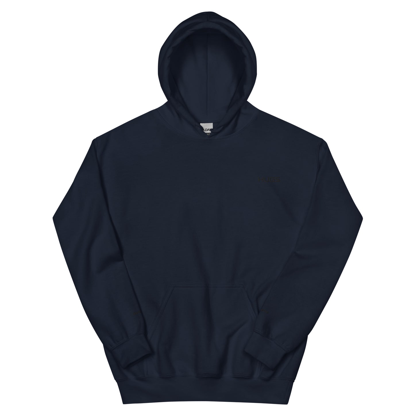 "HUGS" Unisex-Hoodie bestickt