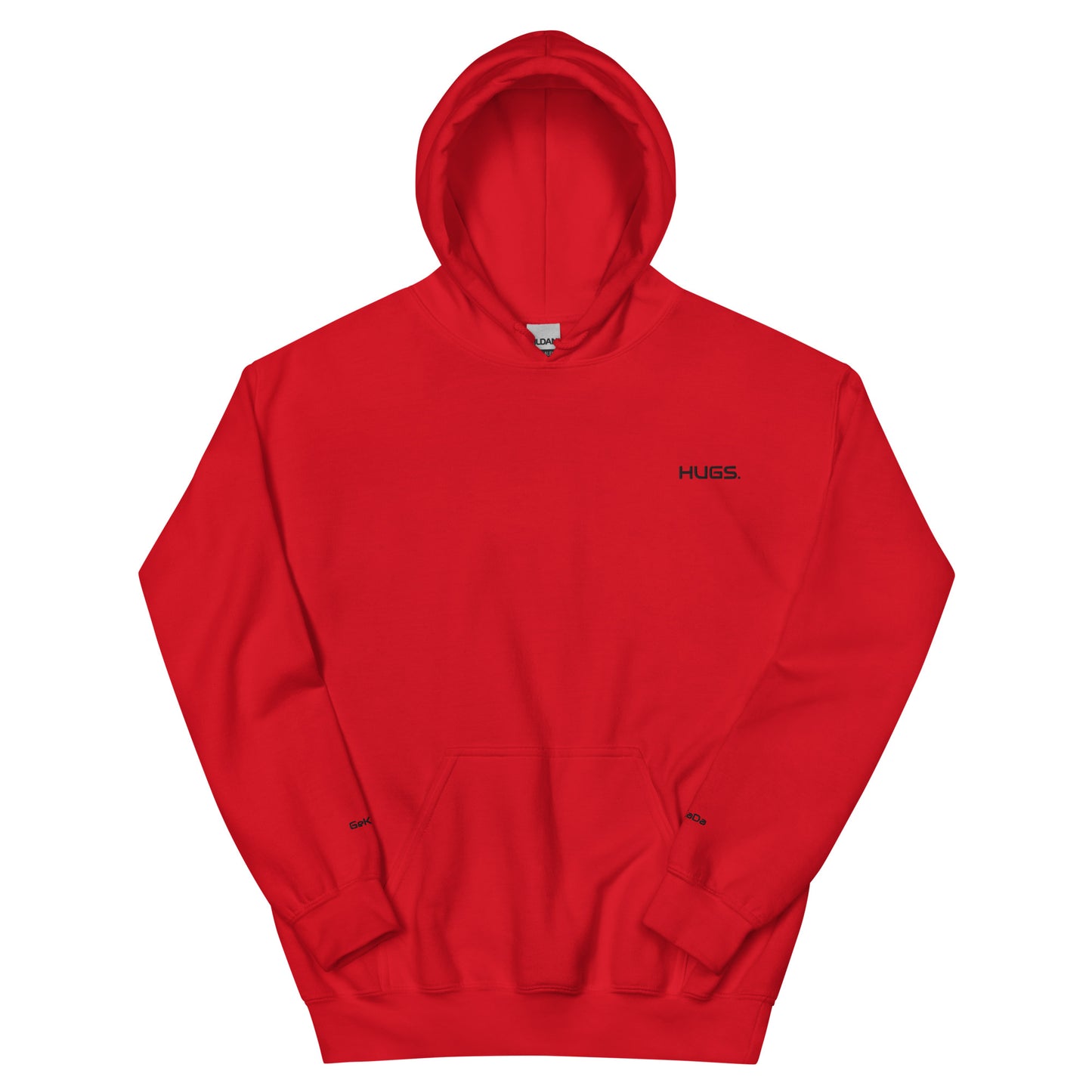 "HUGS" Unisex-Hoodie bestickt