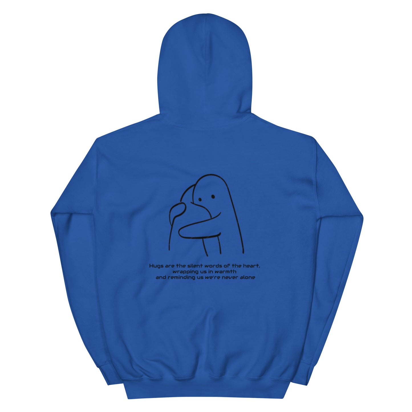 "HUGS" Unisex-Hoodie bestickt