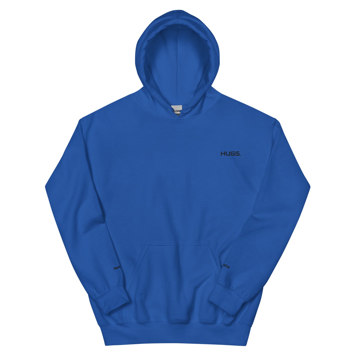 "HUGS" Unisex-Hoodie bestickt