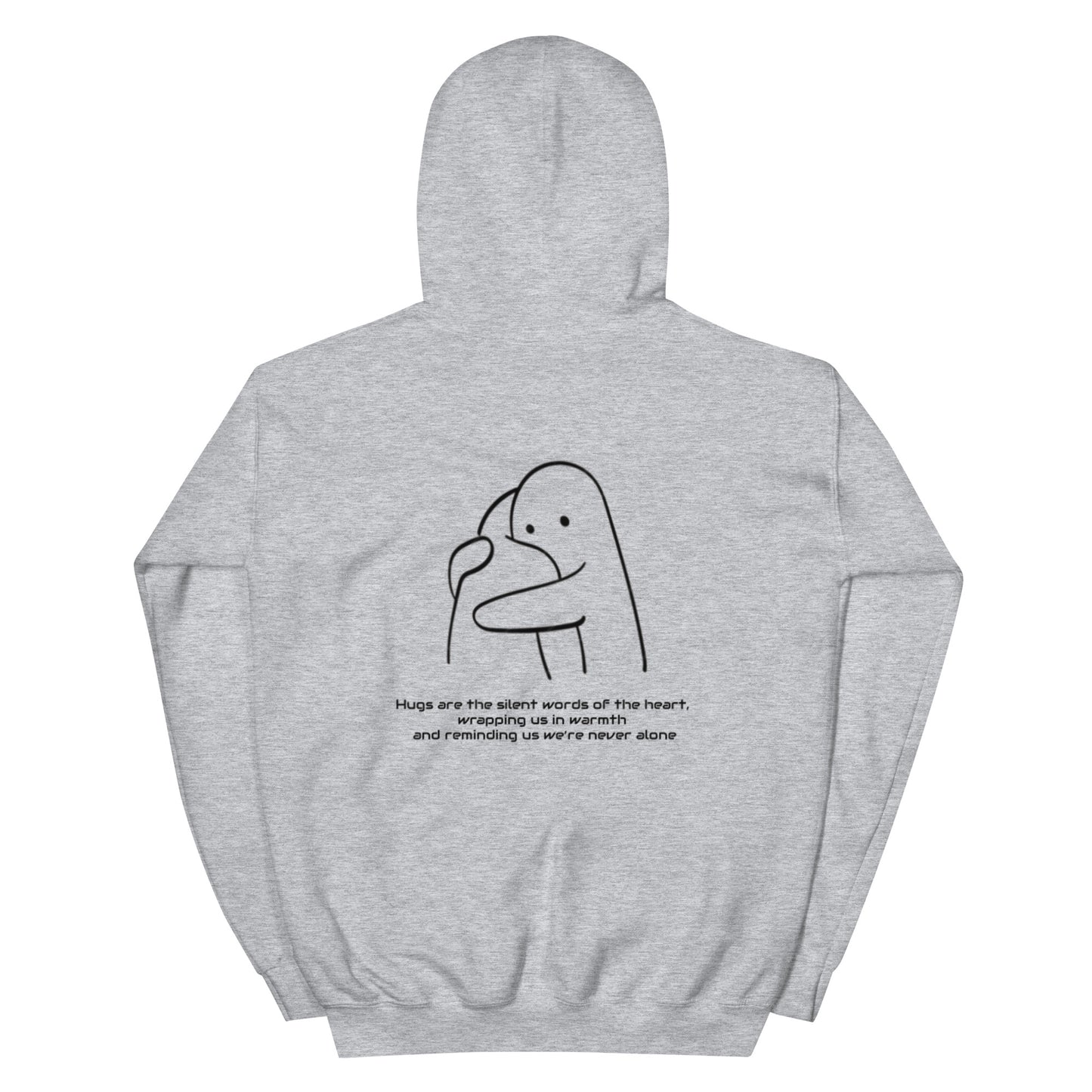 "HUGS" Unisex-Hoodie bestickt